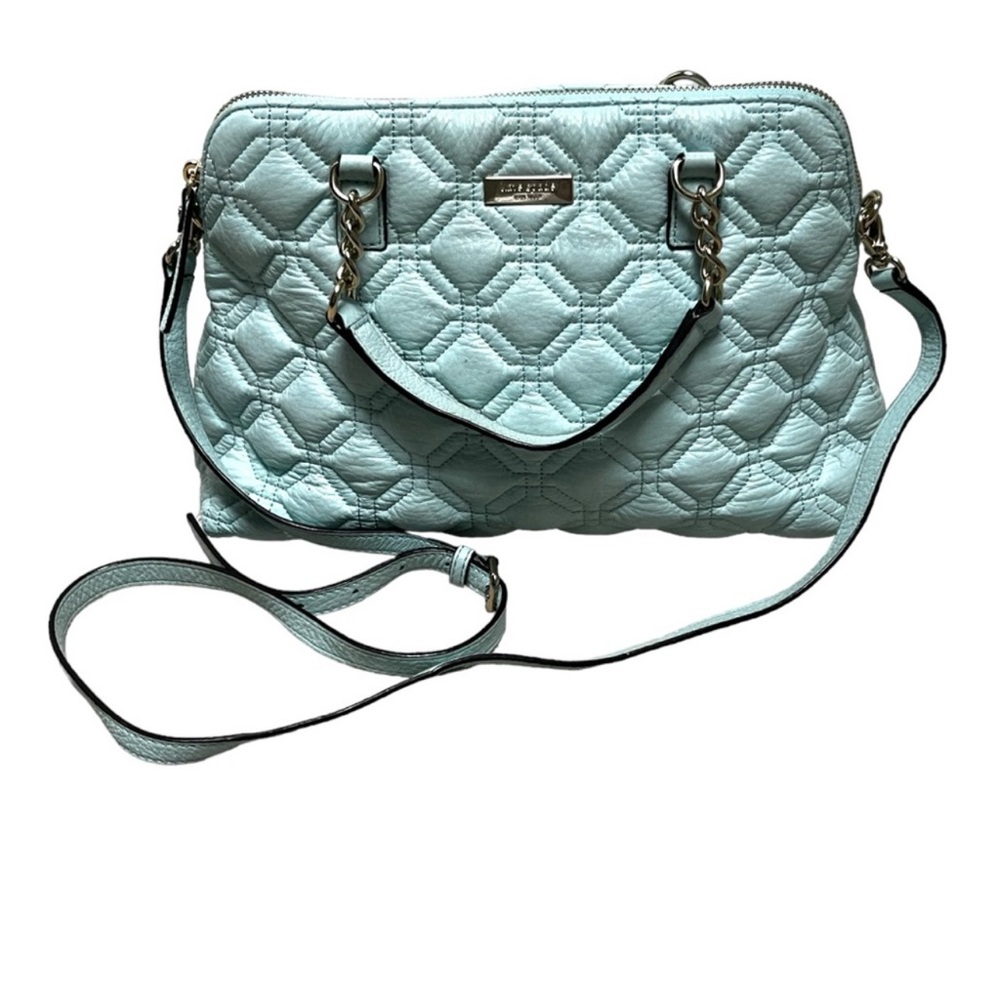 KATE SPADE Rachelle Astor Court Quilted
Pale Green Leather Crossbody